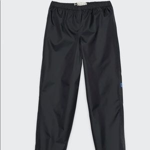 MEC youth rain pants, black, size 8